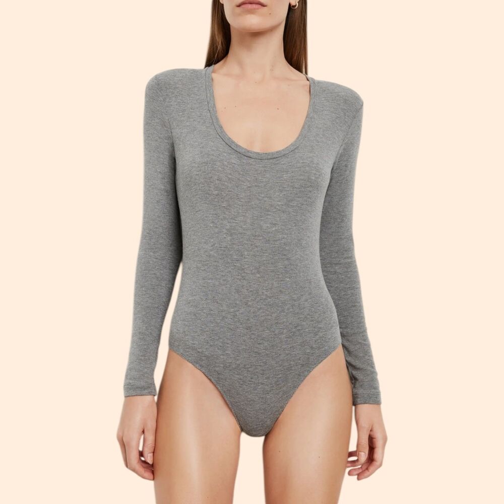 Goop Long Sleeve Bodysuit Grey